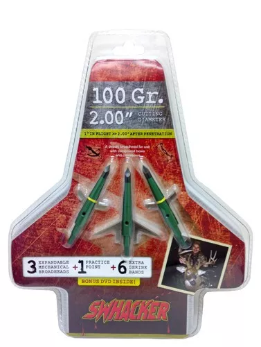 Swhacker Broadhead 2-blade - 100gr 2" Cut 3/pk