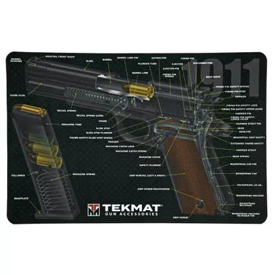 Tekmat Cutaway Pstl Mat 1911 Blk