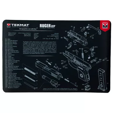 Tekmat Pistol Mat Ruger Lcp Blk