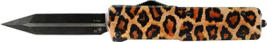 Templar Knife Small Otf Alum - Leopard 3.5" Black Dagger