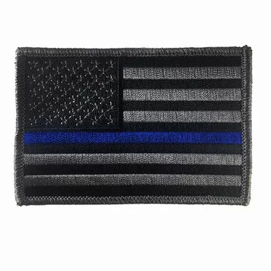 Thin Blue Line Subdued American Flag Patch