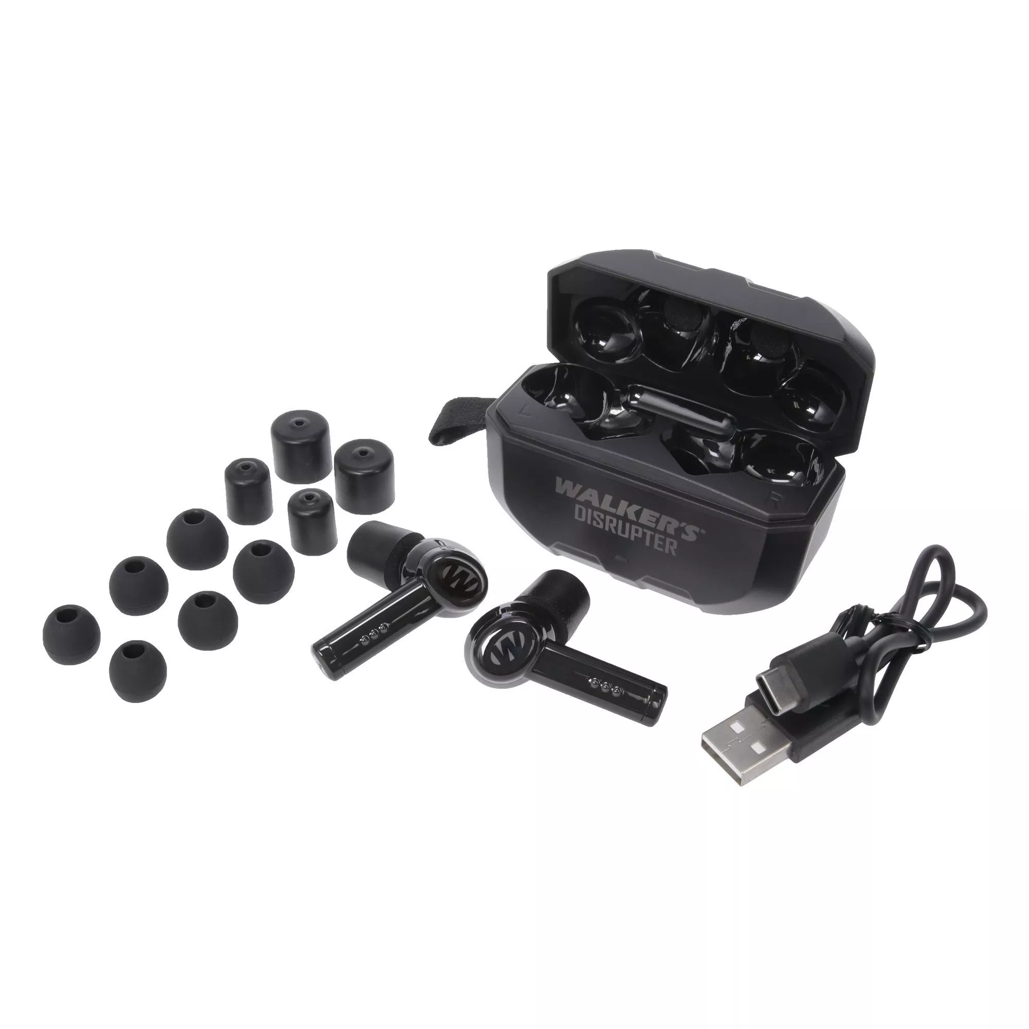 Walker's Disrupter Bluetooth Electronic Earplug Black