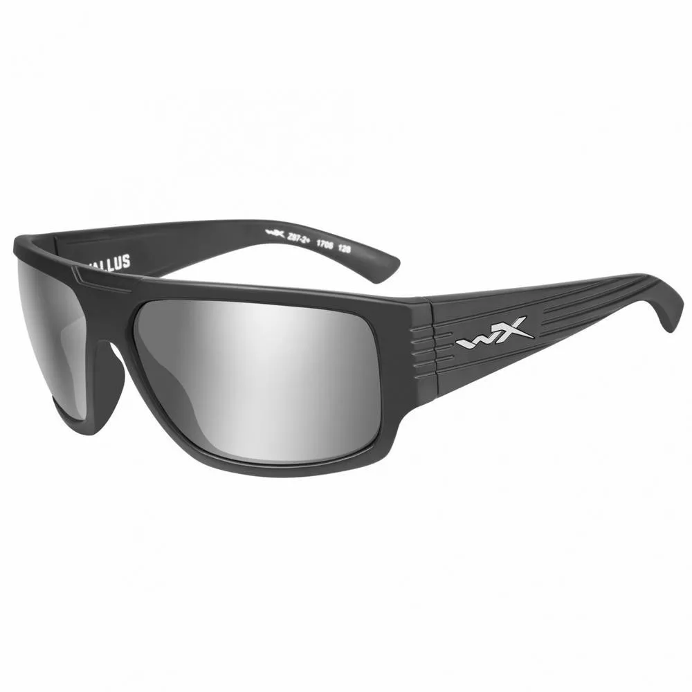 Wiley X VALLUS Grey Silver Flash Matte Graphite Frame