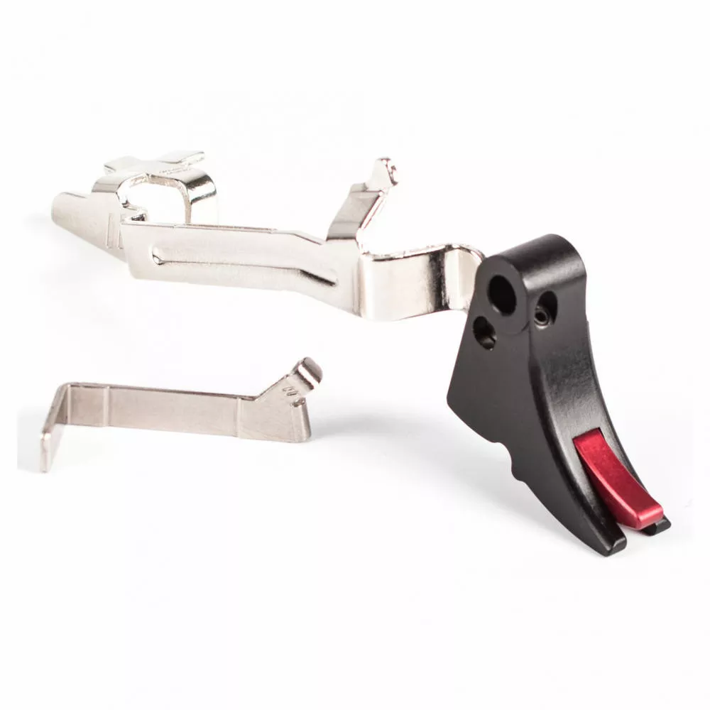 ZEV Fulcrum Adjustable Trigger Bar Gen1-3 Large Black/Red
