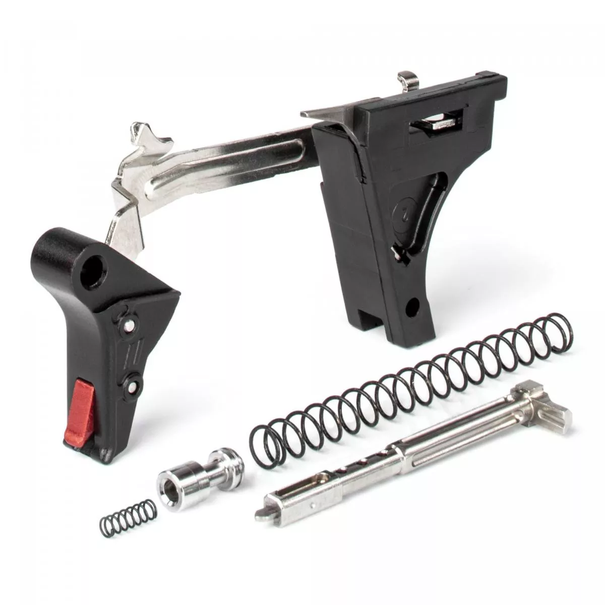 ZEV PRO Flat Trigger Ultimate for Glock Gen 1-3 9mm Black w/Red