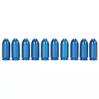 A-zoom Metal Snap Cap Blue - .45acp 10-pack
